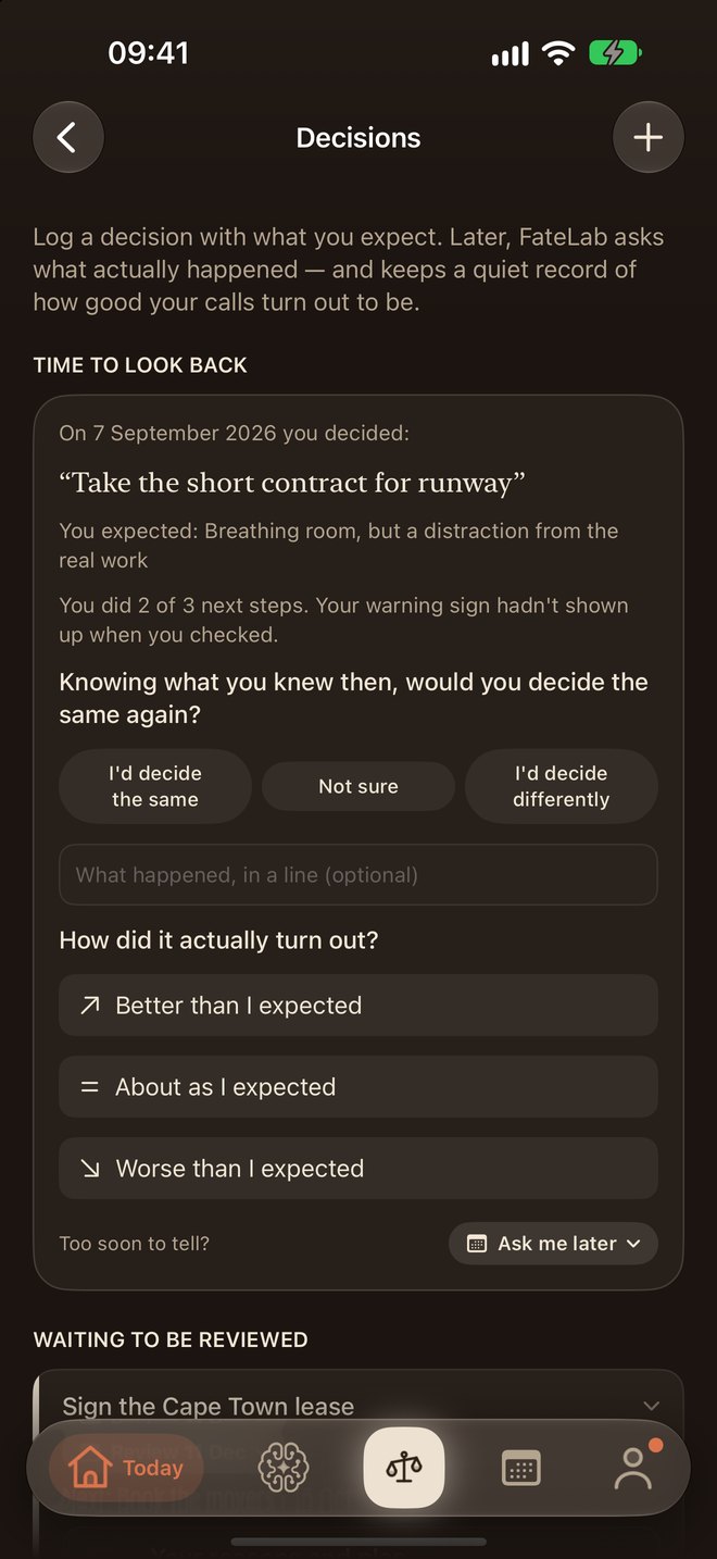 Decisions — looking back on taking the short contract for runway