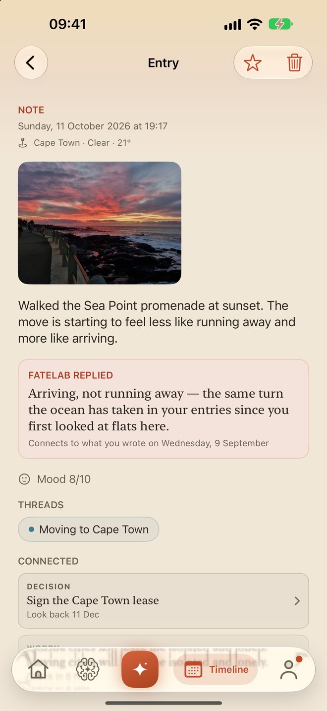 A reply to every entry